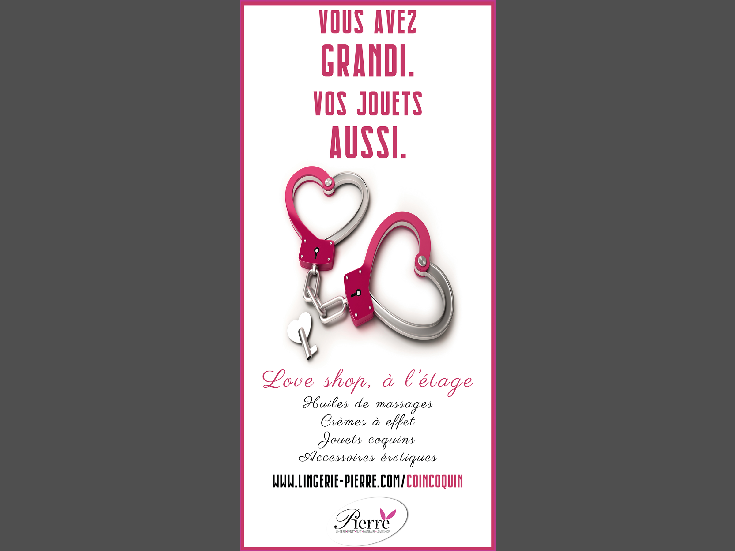 Love shop: une affiche pour le Magasin Pierre